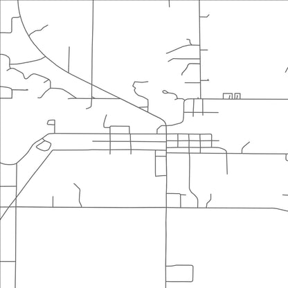ROAD MAP OF BEAVERTON, MICHIGAN BY MAPBAKES