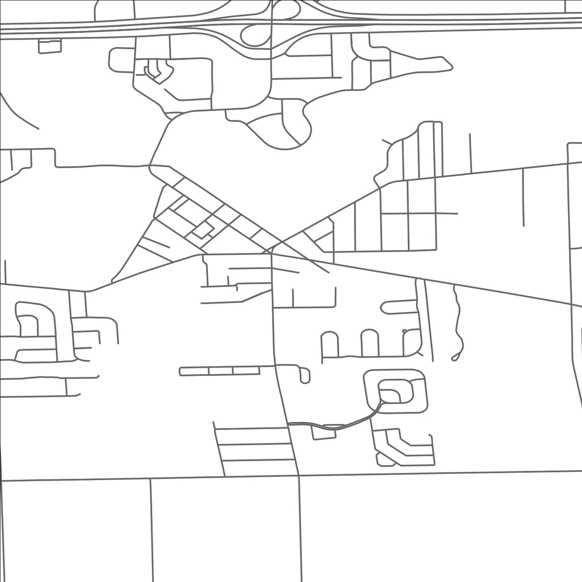 ROAD MAP OF BELLEVILLE, MICHIGAN BY MAPBAKES