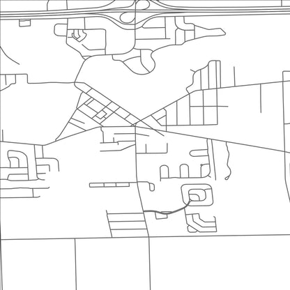 ROAD MAP OF BELLEVILLE, MICHIGAN BY MAPBAKES
