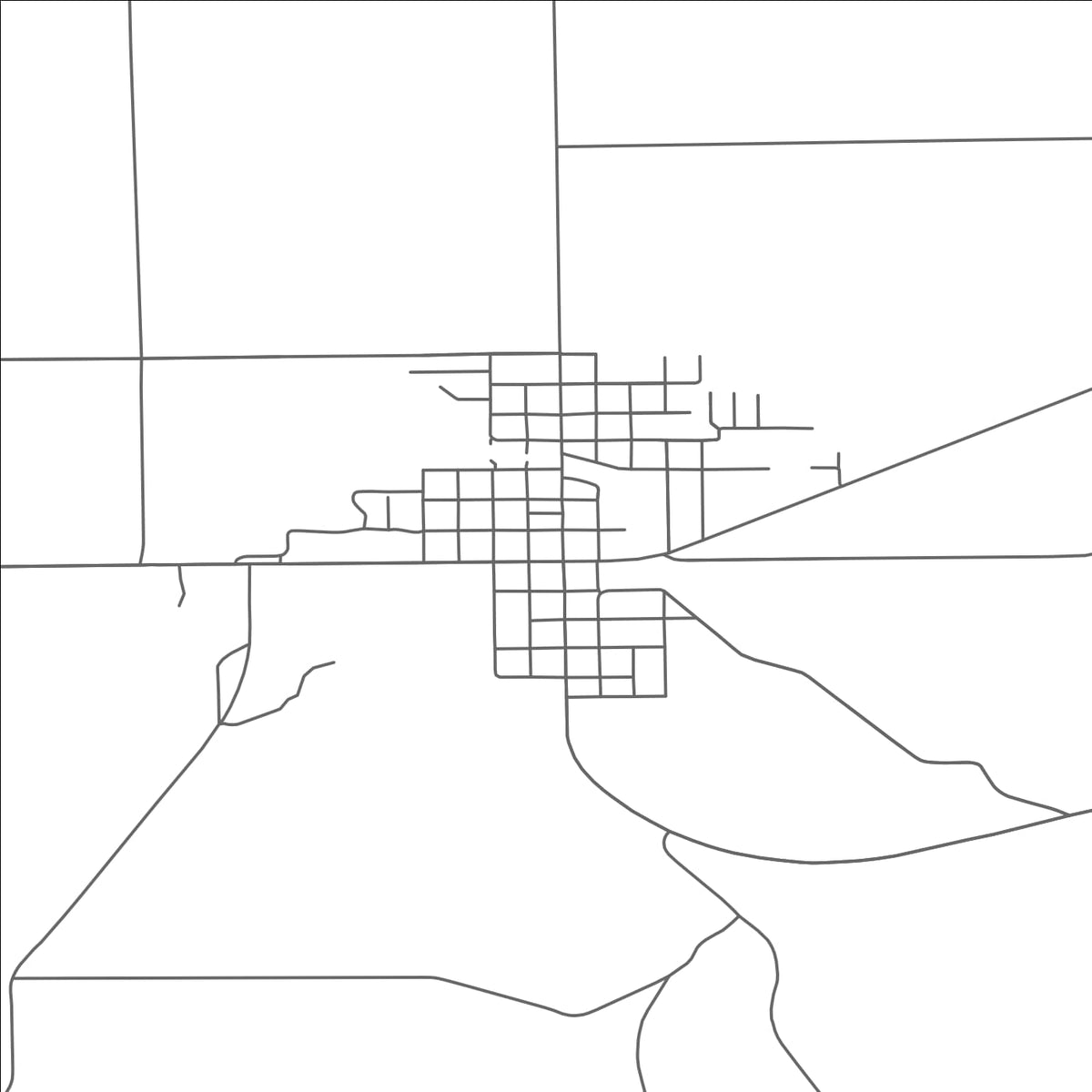 ROAD MAP OF BELLEVUE, MICHIGAN BY MAPBAKES