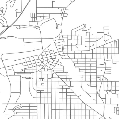 ROAD MAP OF BENTON HARBOR, MICHIGAN BY MAPBAKES