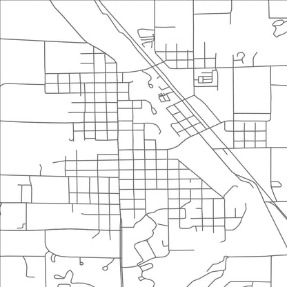 ROAD MAP OF BIG RAPIDS, MICHIGAN BY MAPBAKES