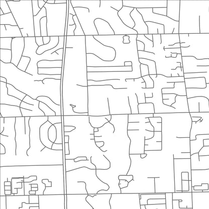 ROAD MAP OF BINGHAM FARMS, MICHIGAN BY MAPBAKES
