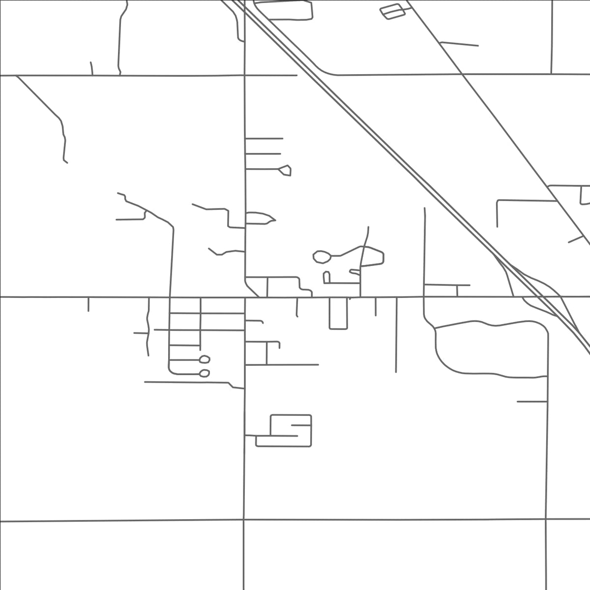 ROAD MAP OF BIRCH RUN, MICHIGAN BY MAPBAKES