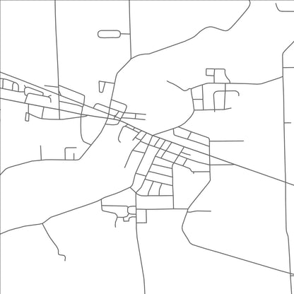 ROAD MAP OF BLISSFIELD, MICHIGAN BY MAPBAKES
