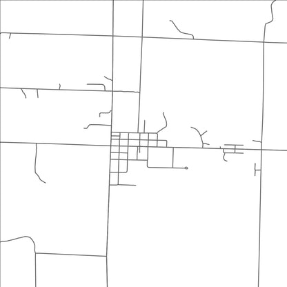 ROAD MAP OF BRETHREN, MICHIGAN BY MAPBAKES