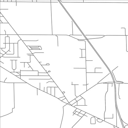 ROAD MAP OF BRIDGEPORT, MICHIGAN BY MAPBAKES