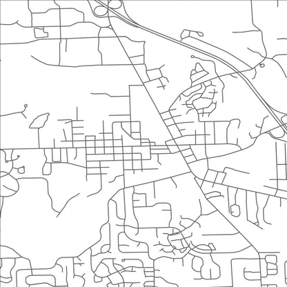 ROAD MAP OF BRIGHTON, MICHIGAN BY MAPBAKES