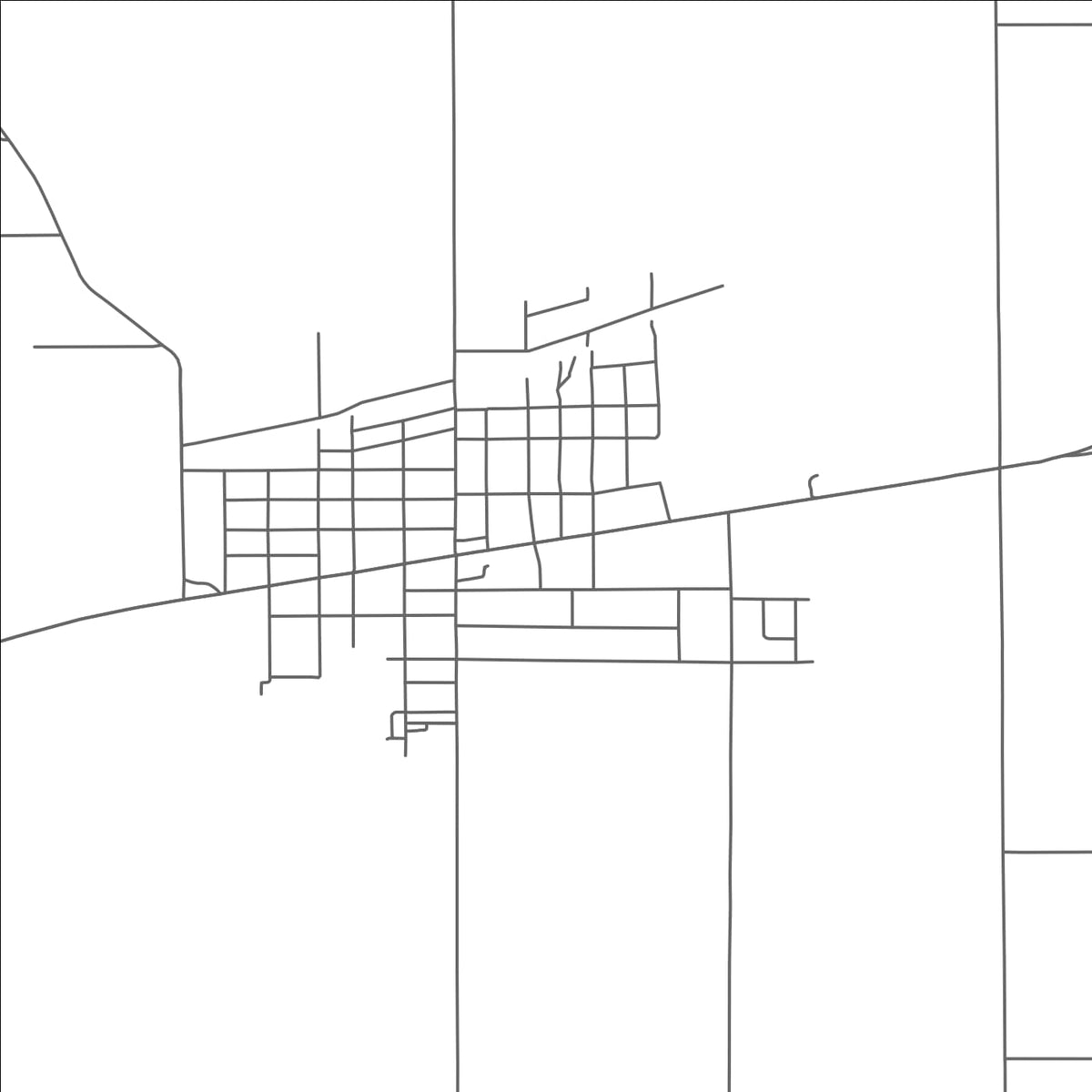 ROAD MAP OF BRONSON, MICHIGAN BY MAPBAKES