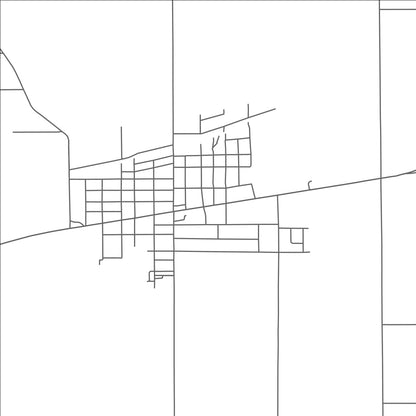ROAD MAP OF BRONSON, MICHIGAN BY MAPBAKES