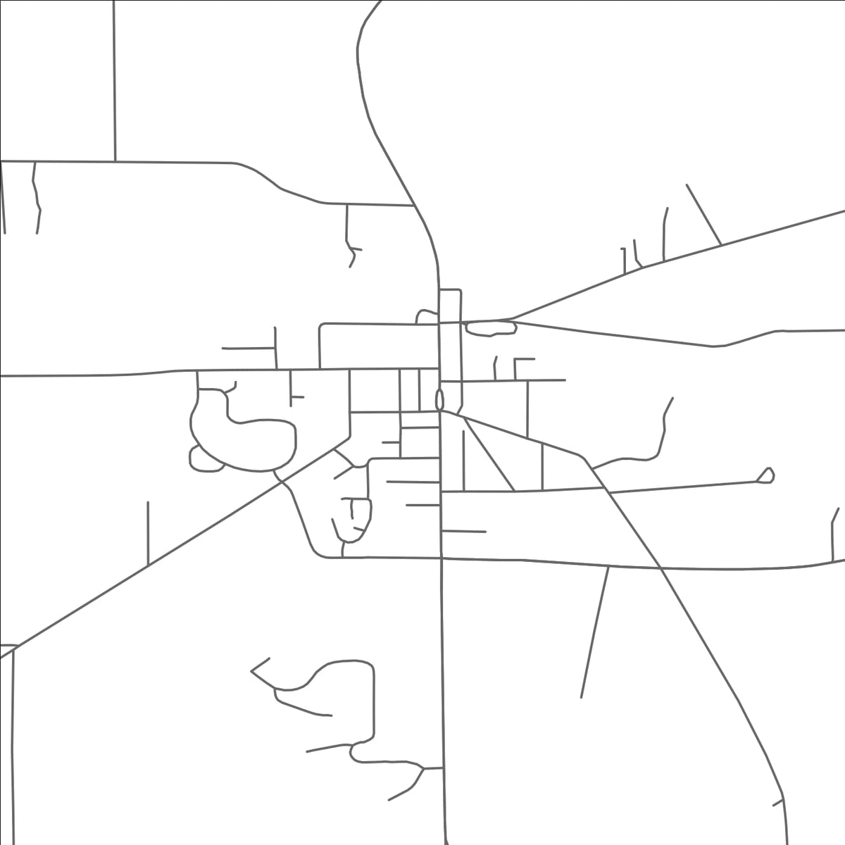 ROAD MAP OF BROOKLYN, MICHIGAN BY MAPBAKES