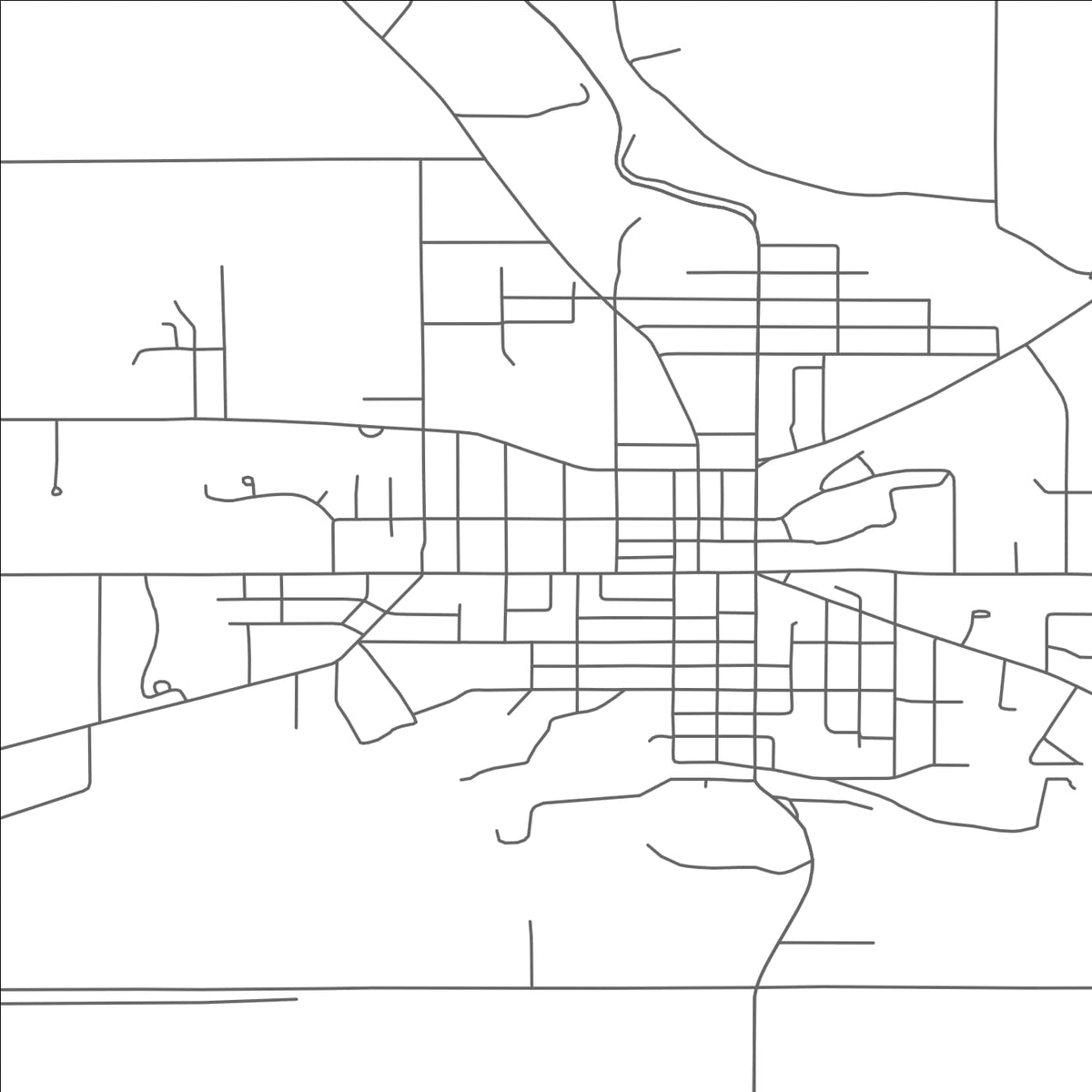 ROAD MAP OF BUCHANAN, MICHIGAN BY MAPBAKES