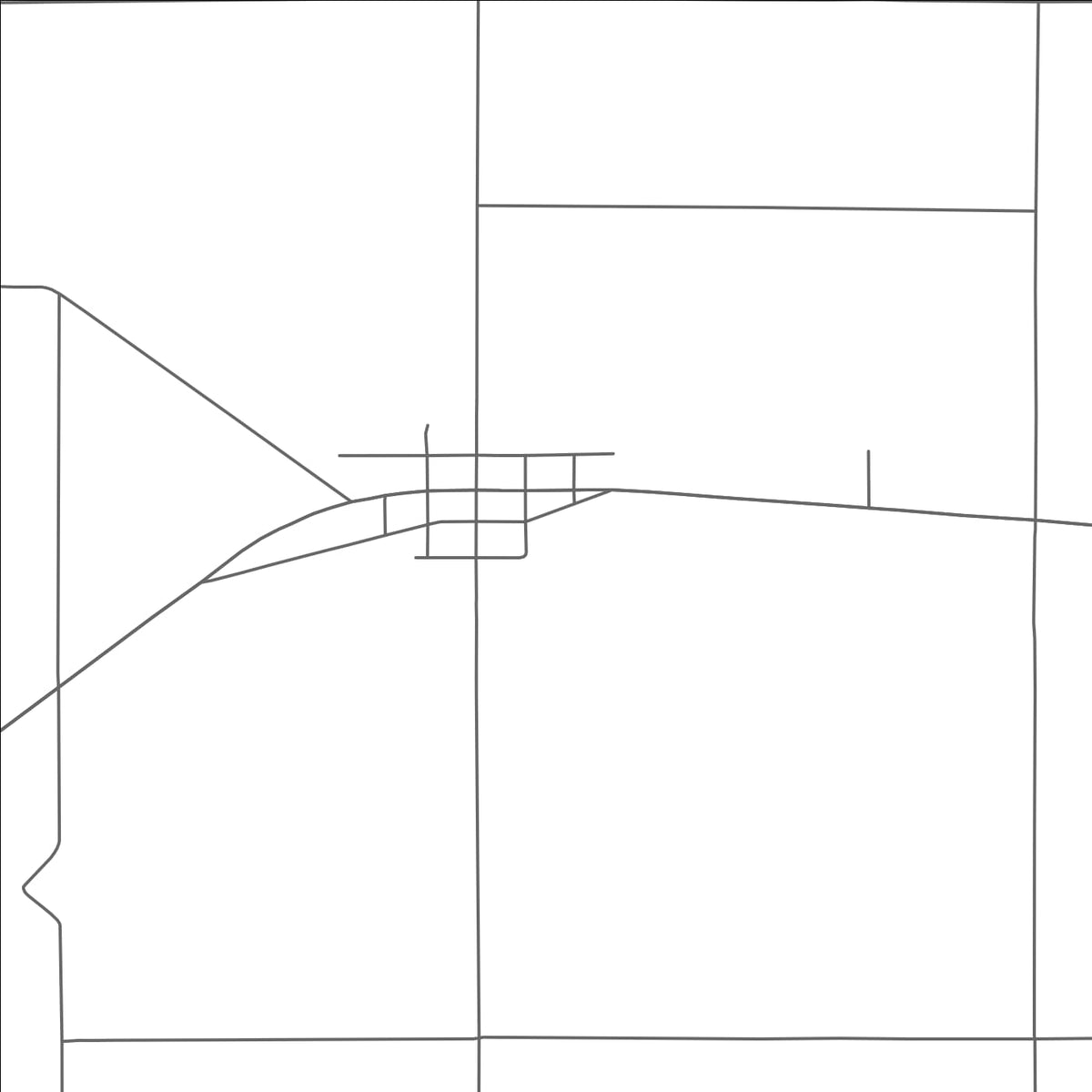 ROAD MAP OF BURLINGTON, MICHIGAN BY MAPBAKES