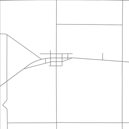 ROAD MAP OF BURLINGTON, MICHIGAN BY MAPBAKES