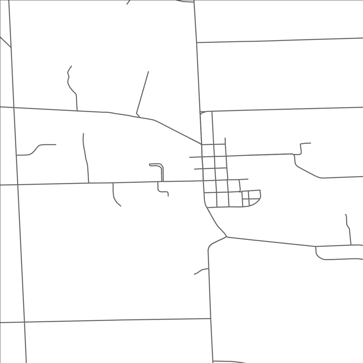 ROAD MAP OF BYRON CENTER, MICHIGAN BY MAPBAKES