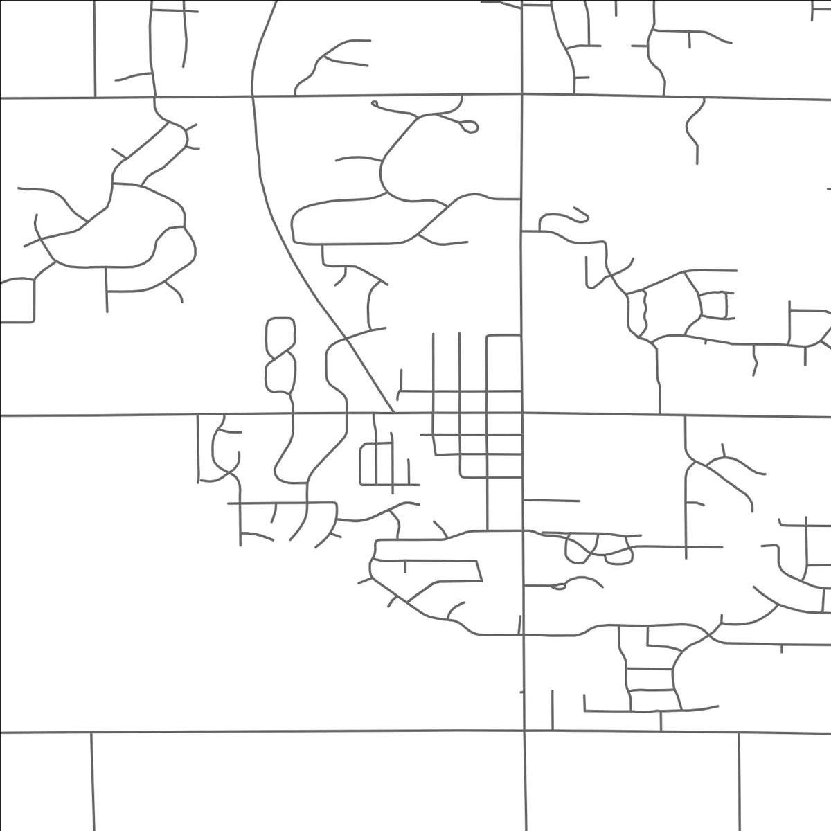 ROAD MAP OF BYRON, MICHIGAN BY MAPBAKES