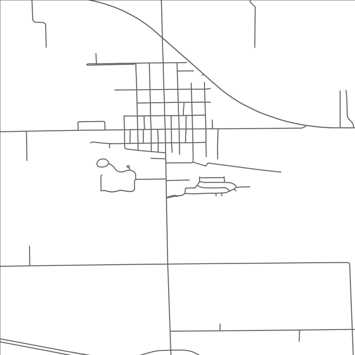 ROAD MAP OF CAPAC, MICHIGAN BY MAPBAKES