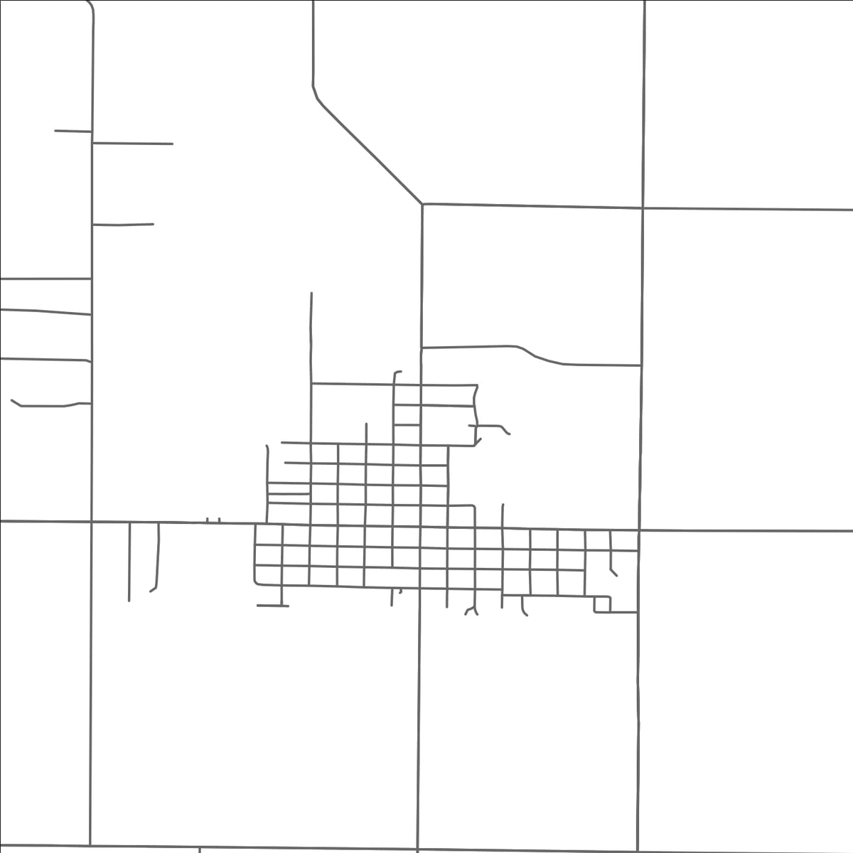 ROAD MAP OF CARSON CITY, MICHIGAN BY MAPBAKES