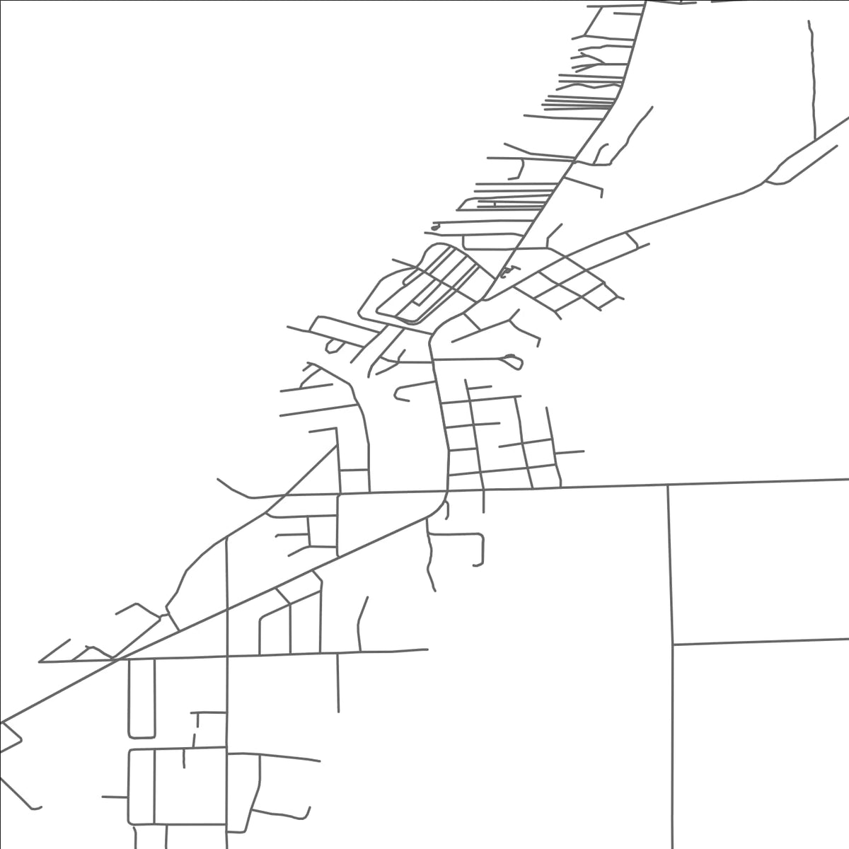 ROAD MAP OF CASEVILLE, MICHIGAN BY MAPBAKES