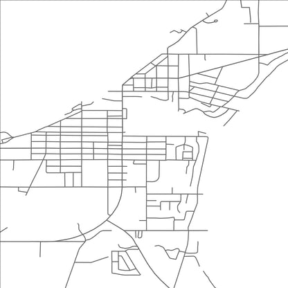 ROAD MAP OF CHARLEVOIX, MICHIGAN BY MAPBAKES