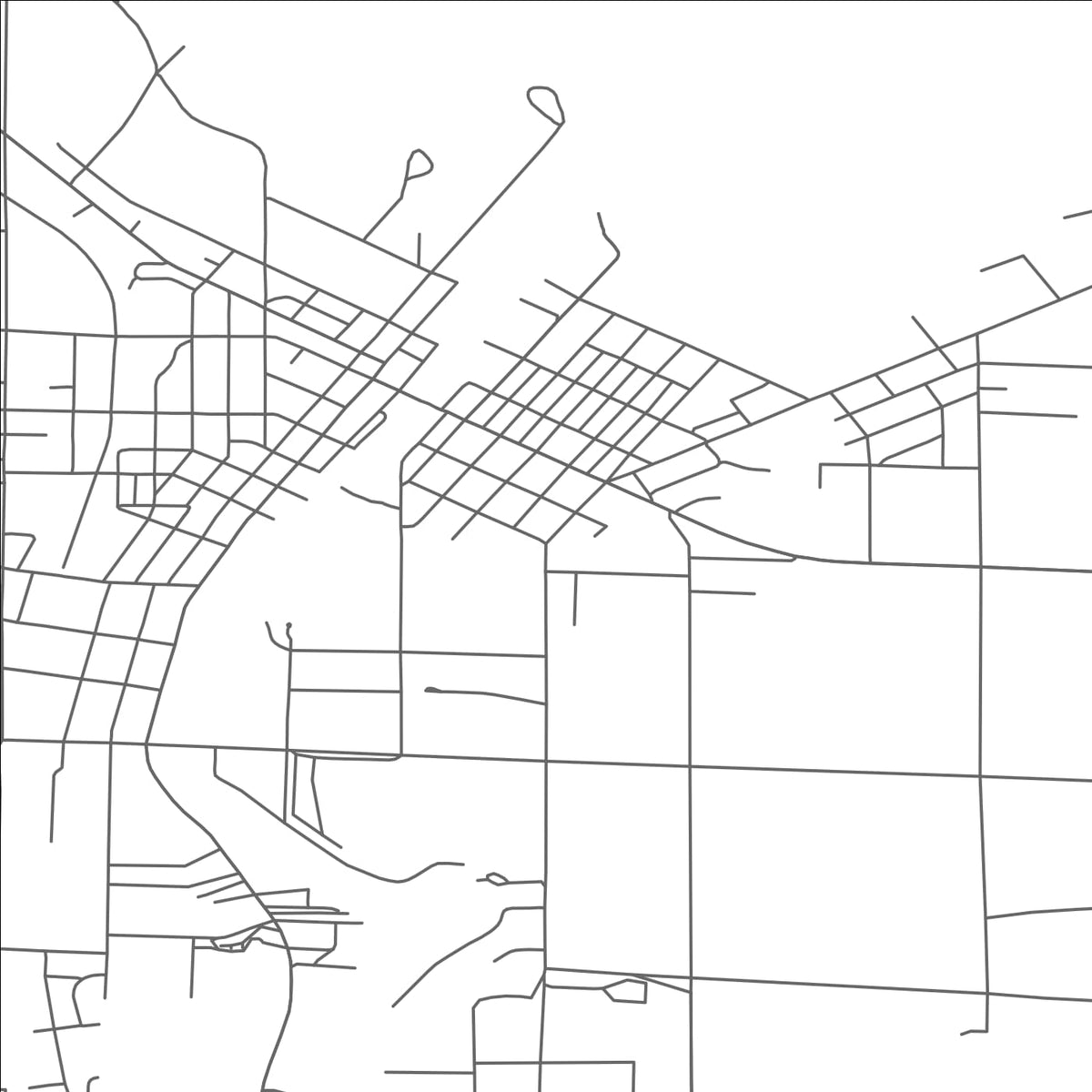 ROAD MAP OF CHEBOYGAN, MICHIGAN BY MAPBAKES