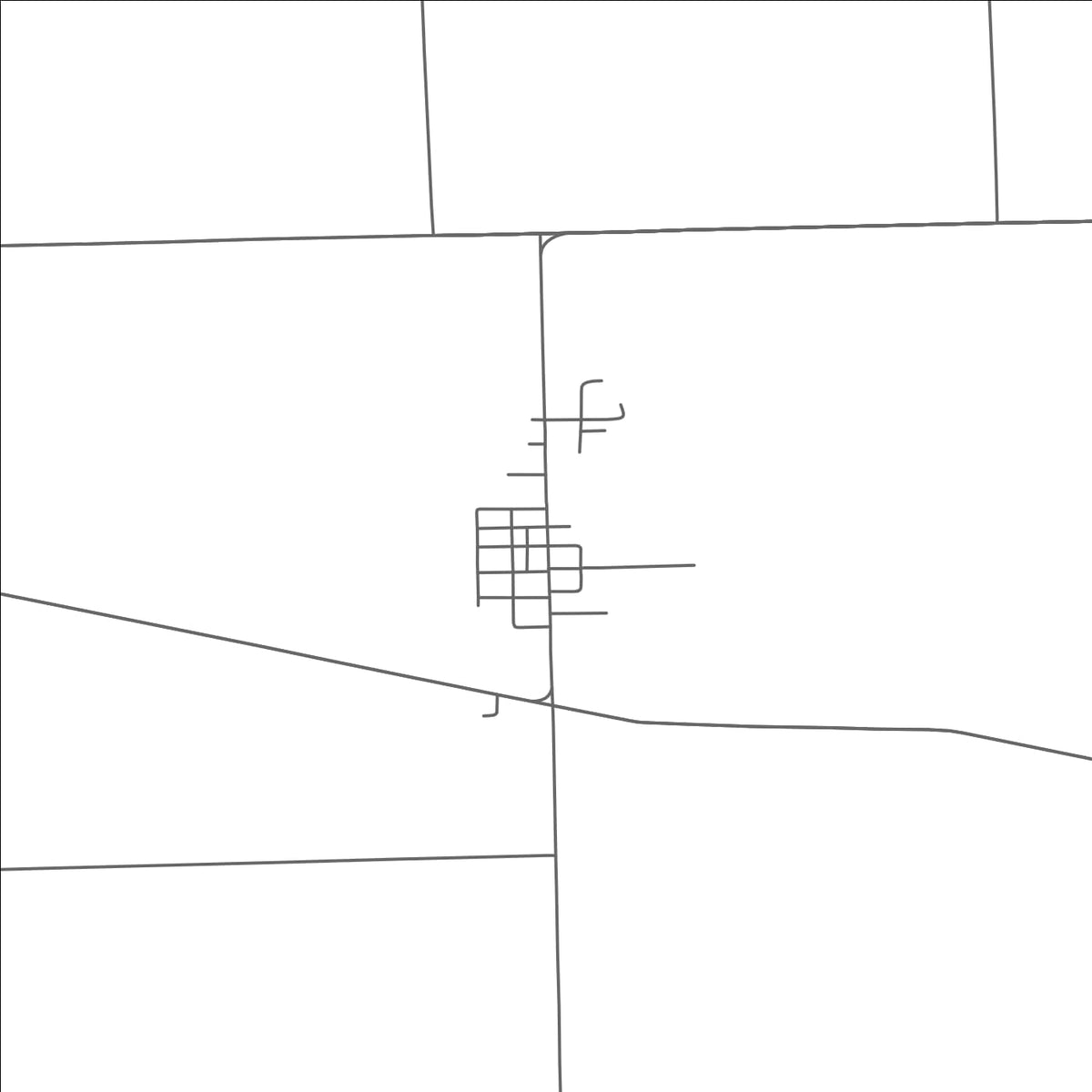 ROAD MAP OF CLIFFORD, MICHIGAN BY MAPBAKES