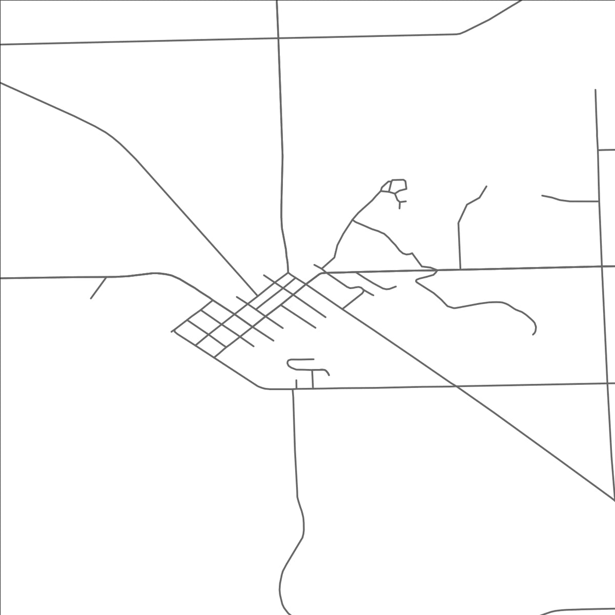 ROAD MAP OF COLUMBIAVILLE, MICHIGAN BY MAPBAKES