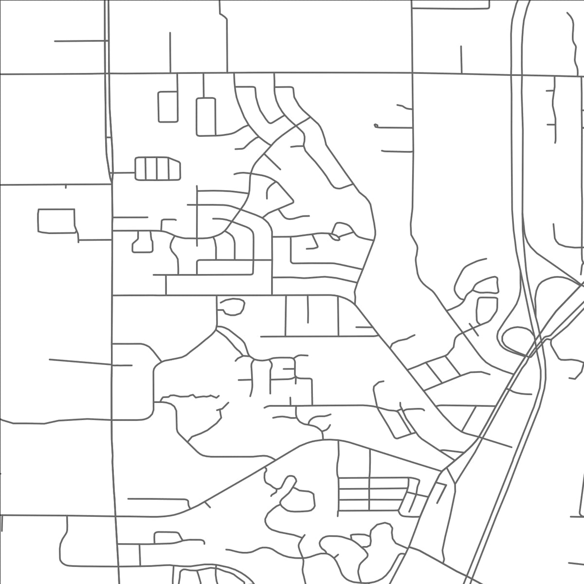 ROAD MAP OF COMSTOCK PARK, MICHIGAN BY MAPBAKES