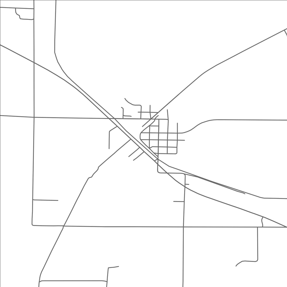 ROAD MAP OF COPEMISH, MICHIGAN BY MAPBAKES
