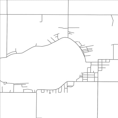 ROAD MAP OF CRYSTAL, MICHIGAN BY MAPBAKES