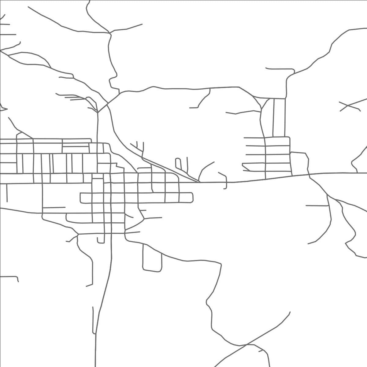 ROAD MAP OF CRYSTAL FALLS, MICHIGAN BY MAPBAKES