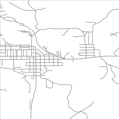 ROAD MAP OF CRYSTAL FALLS, MICHIGAN BY MAPBAKES