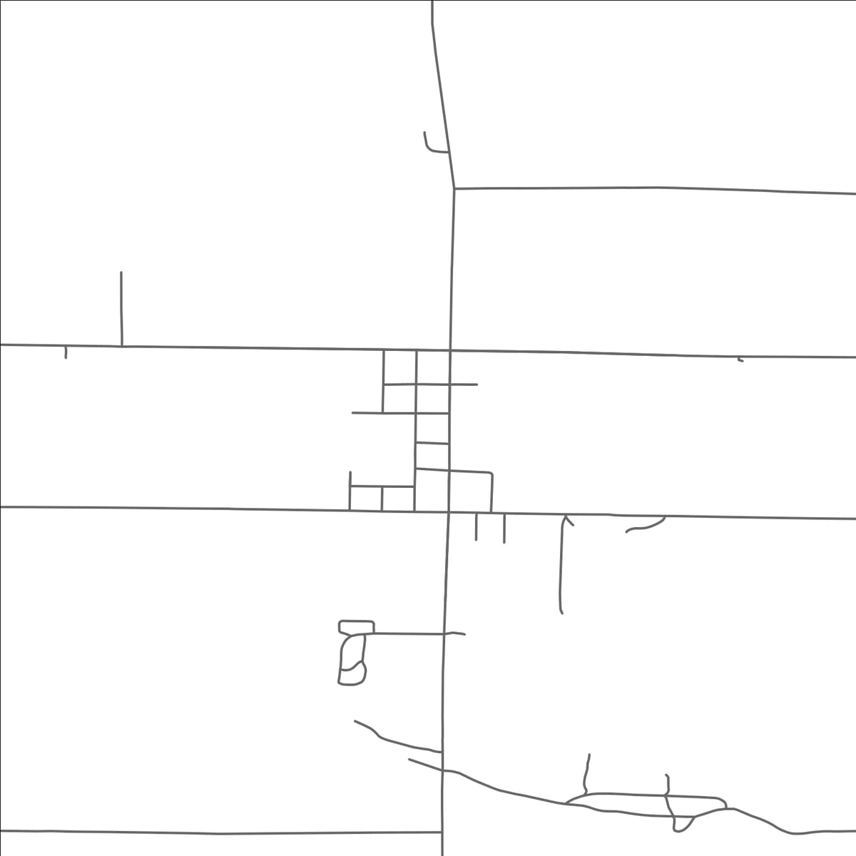 ROAD MAP OF CUSTER, MICHIGAN BY MAPBAKES