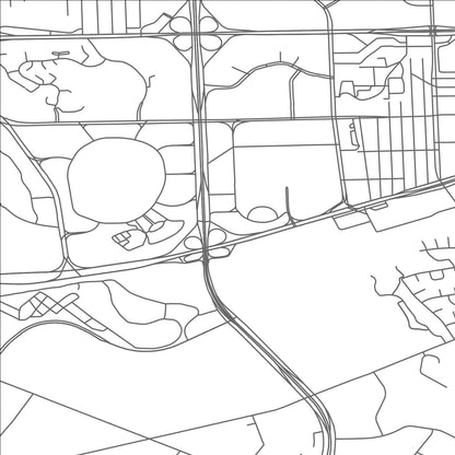 ROAD MAP OF DEARBORN, MICHIGAN BY MAPBAKES