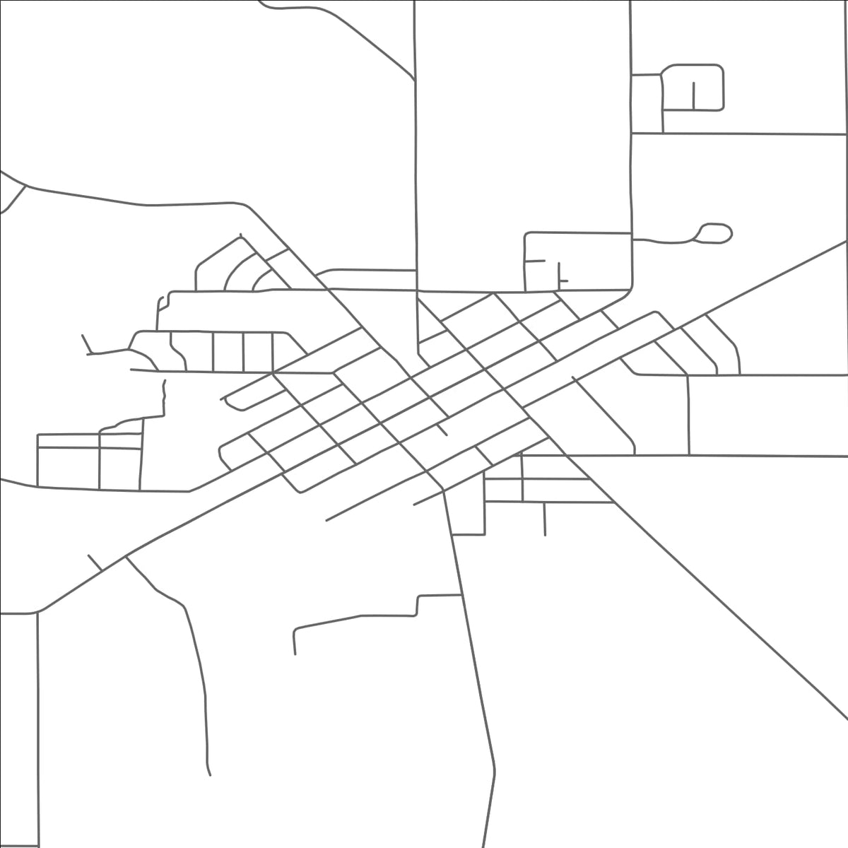 ROAD MAP OF DECATUR, MICHIGAN BY MAPBAKES