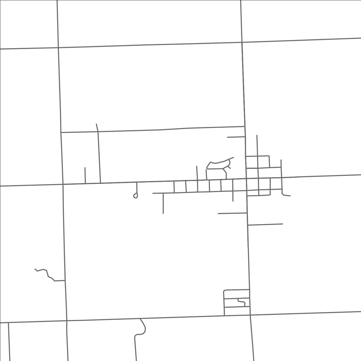 ROAD MAP OF DECKERVILLE, MICHIGAN BY MAPBAKES
