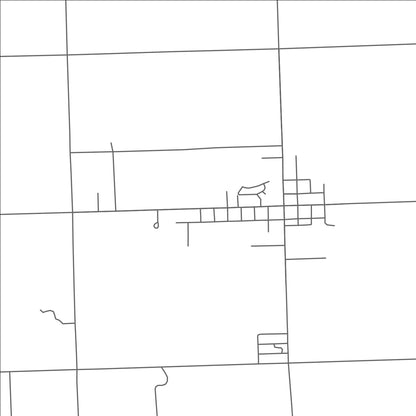 ROAD MAP OF DECKERVILLE, MICHIGAN BY MAPBAKES