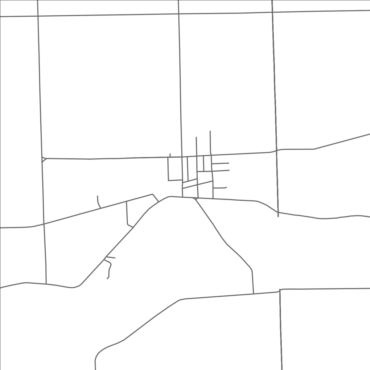 ROAD MAP OF DEERFIELD, MICHIGAN BY MAPBAKES