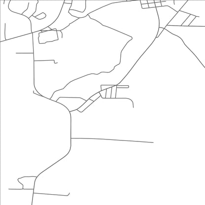ROAD MAP OF DODGEVILLE, MICHIGAN BY MAPBAKES