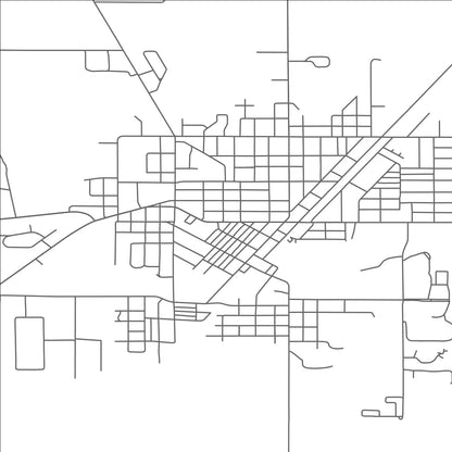 ROAD MAP OF DOWAGIAC, MICHIGAN BY MAPBAKES