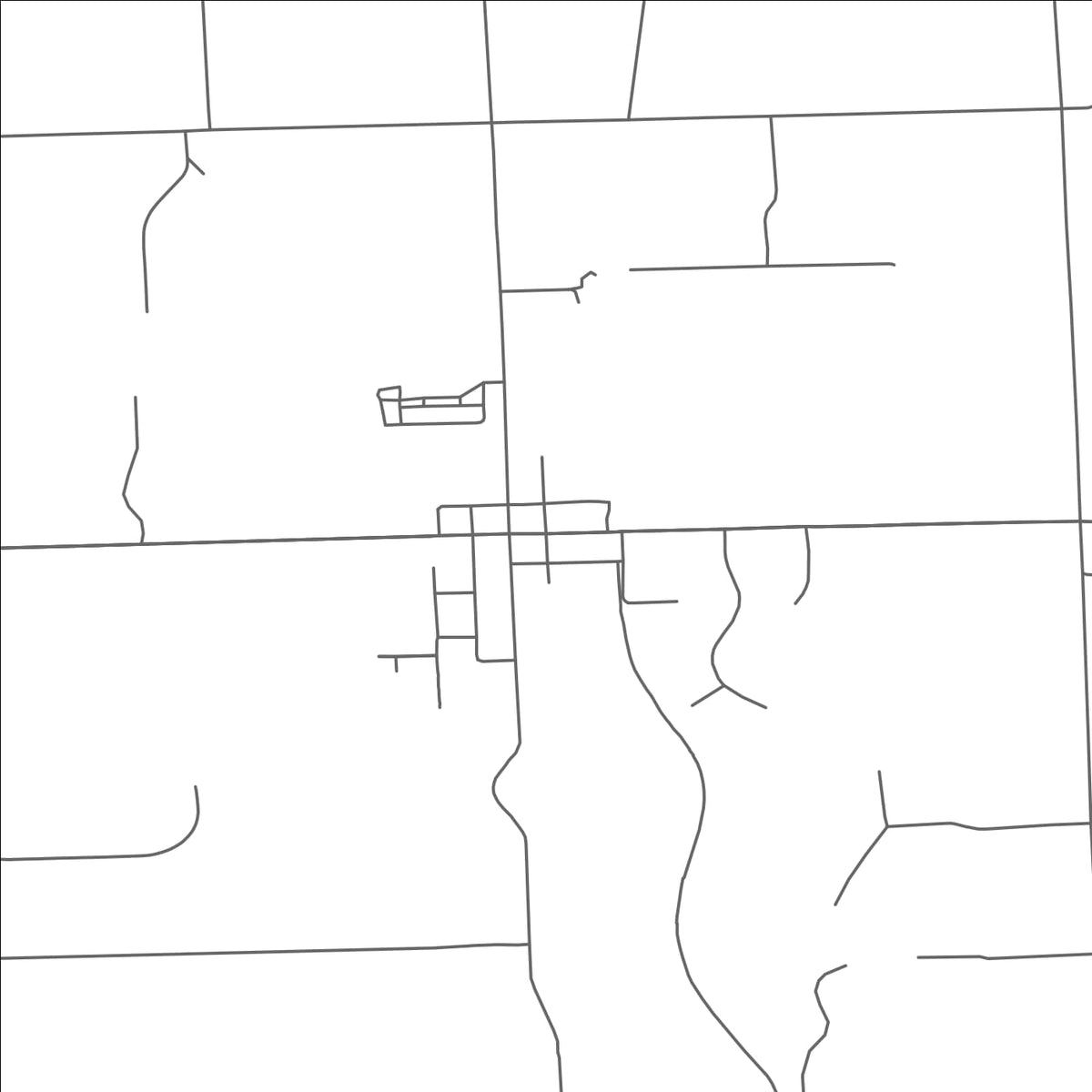 ROAD MAP OF DRYDEN, MICHIGAN BY MAPBAKES
