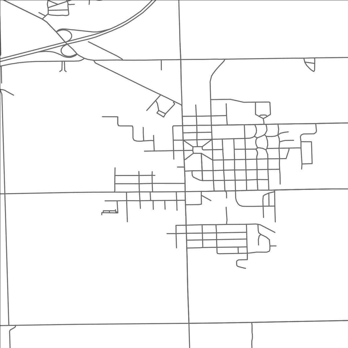 ROAD MAP OF DURAND, MICHIGAN BY MAPBAKES