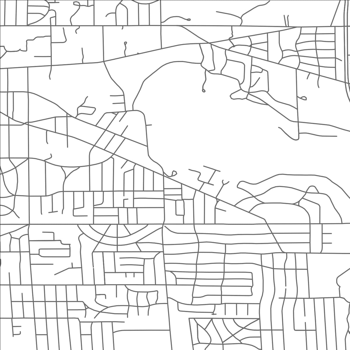 ROAD MAP OF EAST GRAND RAPIDS, MICHIGAN BY MAPBAKES