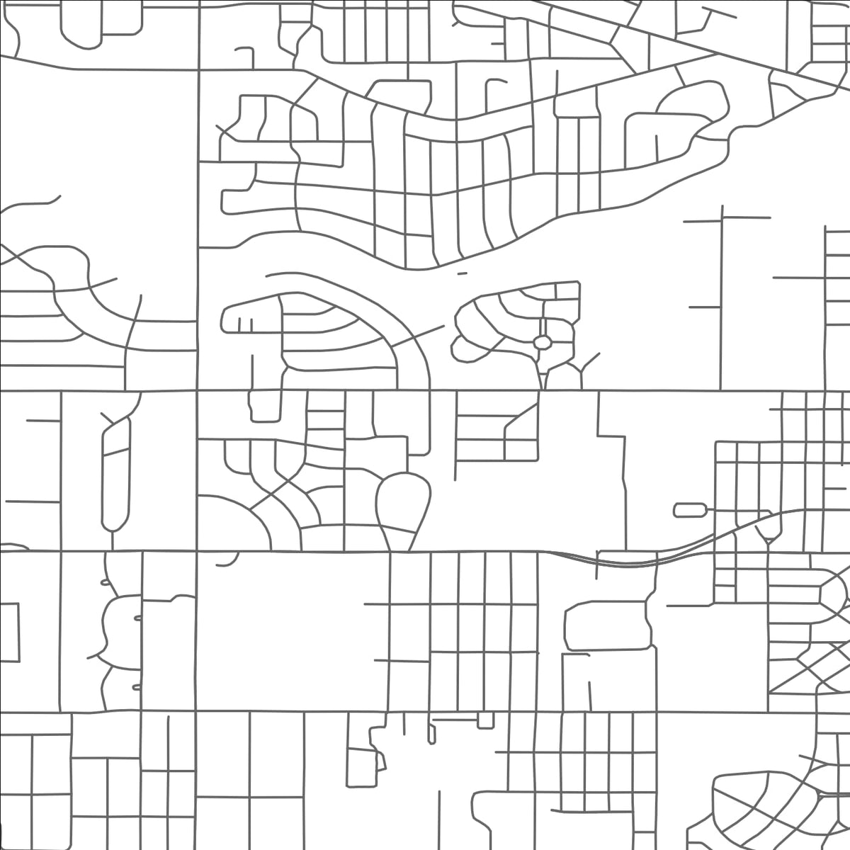 ROAD MAP OF EDGEMONT PARK, MICHIGAN BY MAPBAKES