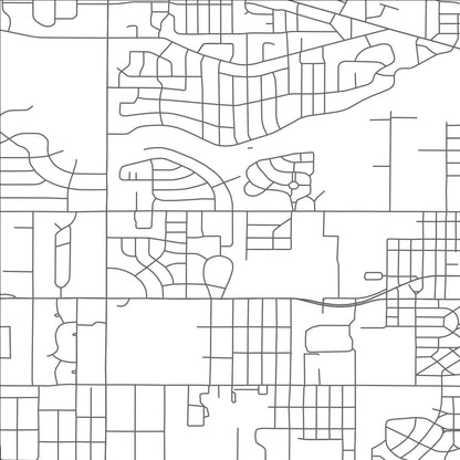 ROAD MAP OF EDGEMONT PARK, MICHIGAN BY MAPBAKES