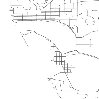 ROAD MAP OF ELBERTA, MICHIGAN BY MAPBAKES