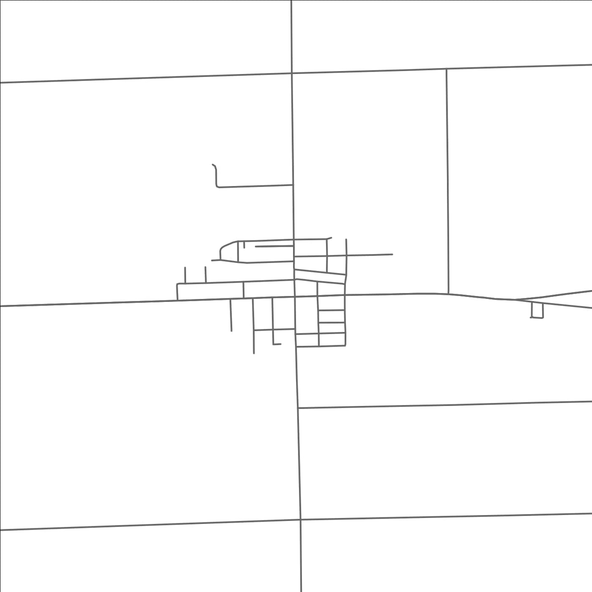 ROAD MAP OF ELKTON, MICHIGAN BY MAPBAKES