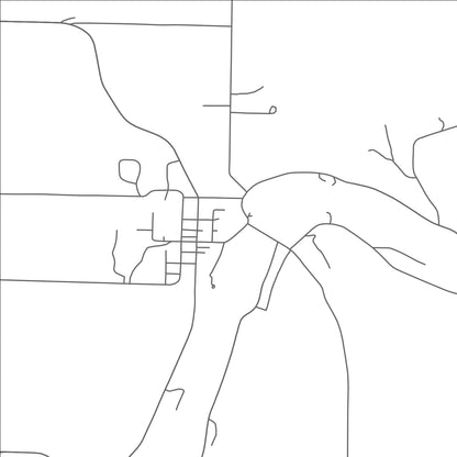 ROAD MAP OF ELLSWORTH, MICHIGAN BY MAPBAKES