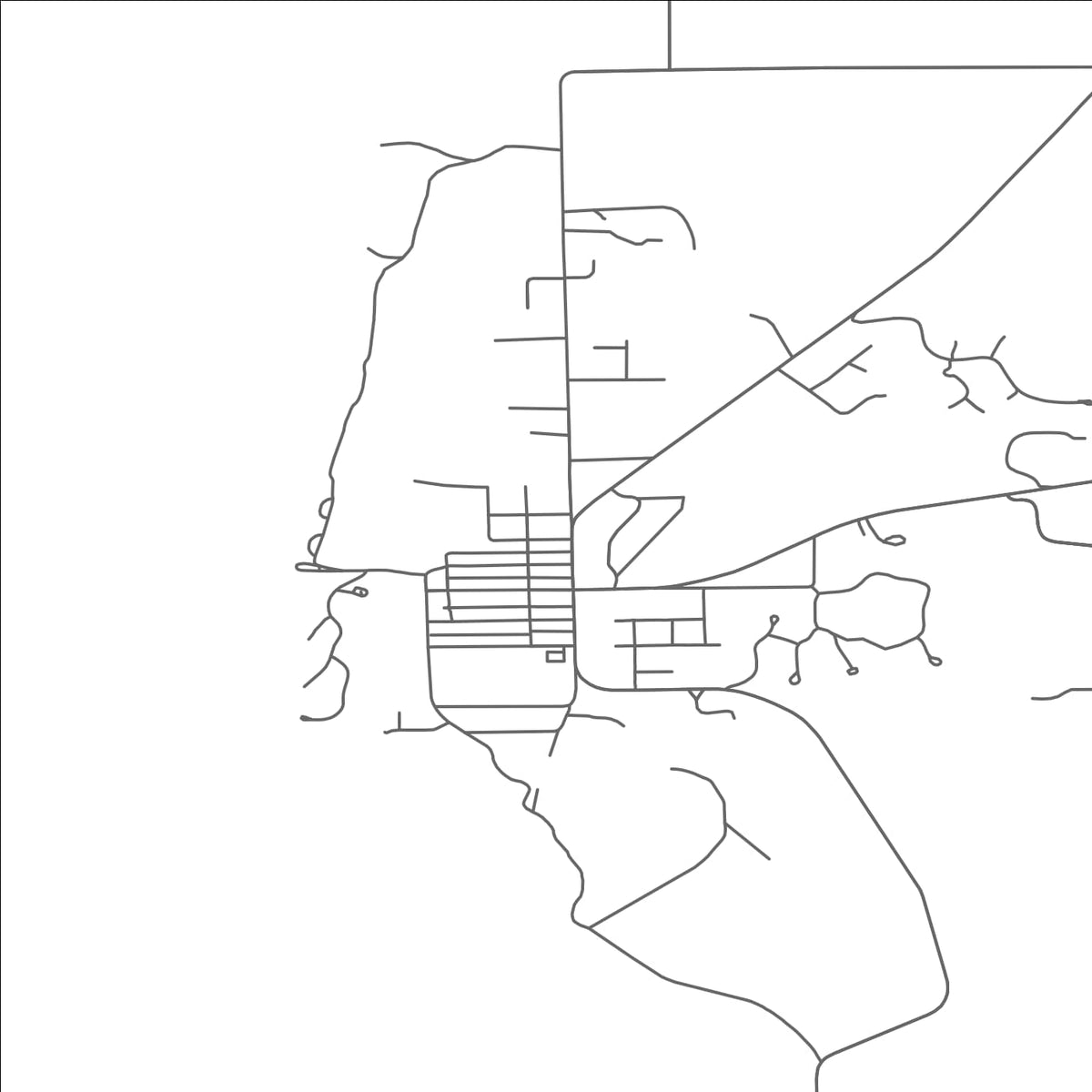 ROAD MAP OF EMPIRE, MICHIGAN BY MAPBAKES