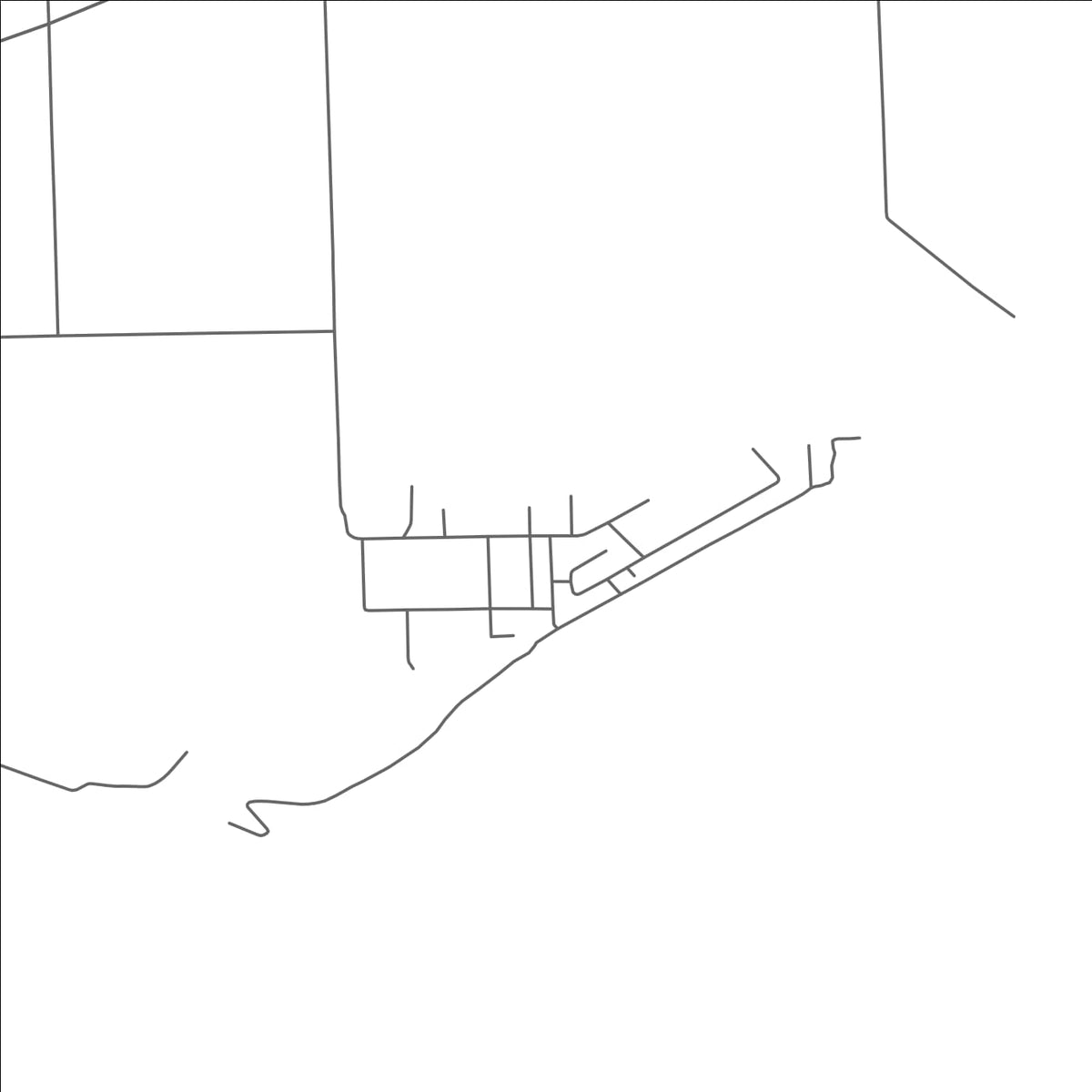 ROAD MAP OF ESTRAL BEACH, MICHIGAN BY MAPBAKES